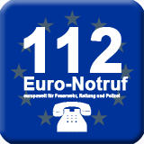 Euronotruf -  europaweit zu Rettung, Feuerwehr und Polizei über 112